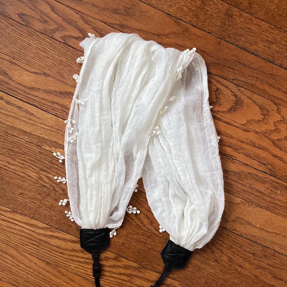 Light cotton camera neck strap